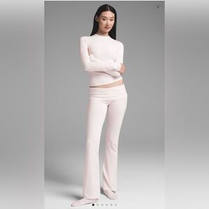 NWT SKIMS COTTON JERSEY FOLD OVER PANT